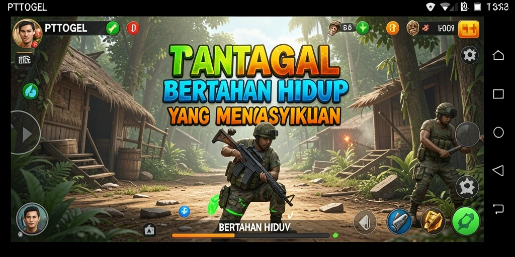 Antarmuka PTTOGEL menampilkan aspek survival yang menarik.
