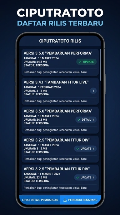 Riwayat Versi ciputratoto untuk Pengguna Android